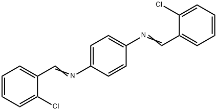 N,N'-BIS(2-CHLOROBENZYLIDENE)-1,4-PHENYLENEDIAMINE Structural