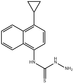 Hydrazinecarbothioamide,N-(4-cyclopropyl-1-naphthalenyl)- Structural