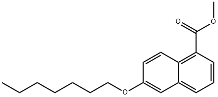 methyl 6-(heptyloxy)naphthalene-1-carboxylate Structural