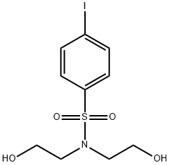 N,N-bis(2-hydroxyethyl)-4-iodobenzenesulfonamide Structural