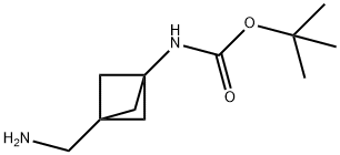 tert-Butyl(3-(aminomethyl)bicyclo[1.1.1]pentan-1-yl)carbamate Structural