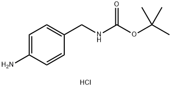 N-[(4-Aminophenyl)methyl]carbamic acid 1,1-dimethylethyl ester hydrochloride Structural