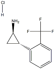 trans-2-(2-(trifluoromethyl)phenyl)cyclopropanamine HCl Structural