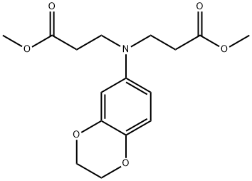 dimethyl 3,3'-((2,3-dihydrobenzo[b][1,4]dioxin-6-yl)azanediyl)dipropanoate Structural