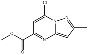 methyl 7-chloro-2-methylpyrazolo[1,5-a]pyrimidine-5-carboxylate Structural