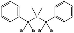 BIS(ALPHA,ALPHA-DIBROMOBENZYL)DIMETHYLSILANE Structural