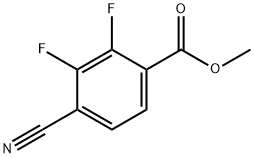 methyl 4-cyano-2,3-difluorobenzoate Structural