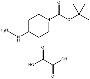 tert-butyl 4-hydrazinylpiperidine-1-carboxylate 1/2oxalic acid Structural