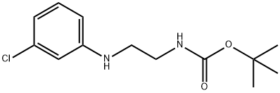 tert-butyl 2-(3-chlorophenylamino)ethylcarbamate Structural