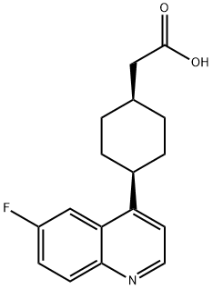 2-((1s,4s)-4-(6-fluoroquinolin-4-yl)cyclohexyl)aceticacid