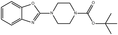 tert-Butyl 4-(benzo[d]oxazol-2-yl)piperazine-1-carboxylate Structural