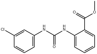 methyl 2-{[(3-chlorophenyl)carbamoyl]amino}benzoate Structural