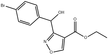 Ethyl 3-[(4-Bromophenyl)(hydroxy)methyl]isoxazole-4-carboxylate Structural