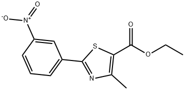 Ethyl 4-methyl-2-(3-nitrophenyl)thiazole-5-carboxylate Structural