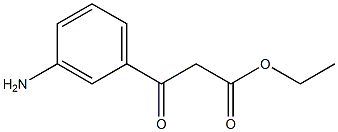 ethyl 3-(3-aminophenyl)-3-oxopropanoate Structural