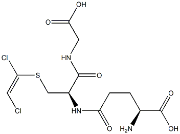 N5-((R)-1-((carboxymethyl)amino)-3-(((E)-1,2-dichlorovinyl)thio)-1-oxopropan-2-yl)-L-glutamine Structural