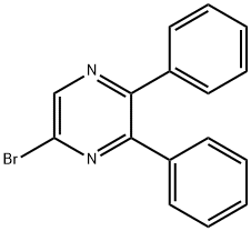 2-Bromo-5,6-diphenylpyrazine Structural Picture