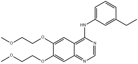 4-Quinazolinamine,N-(3-ethylphenyl)-6,7-bis(2-methoxyethoxy)-