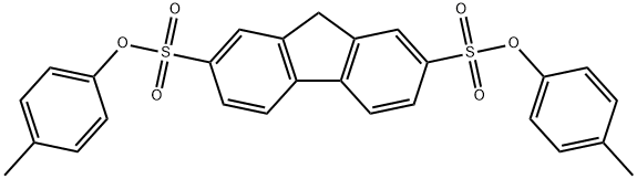 BIS(4-METHYLPHENYL) 9H-FLUORENE-2,7-DISULFONATE Structural