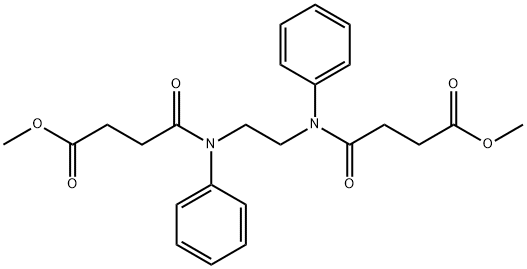 dimethyl 4,4'-[ethane-1,2-diylbis(phenylimino)]bis(4-oxobutanoate) Structural
