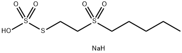 sodium S-(2-(pentylsulfonyl)ethyl) sulfothioate Structural