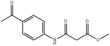 methyl 3-[(4-acetylphenyl)amino]-3-oxopropanoate Structural