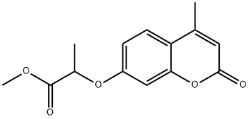 methyl 2-((4-methyl-2-oxo-2H-chromen-7-yl)oxy)propanoate Structural