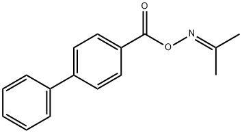 acetone O-(4-biphenylylcarbonyl)oxime Structural