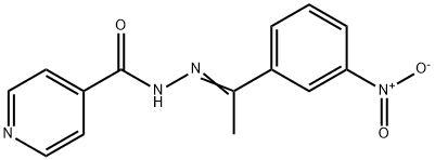 N'-[(1E)-1-(3-nitrophenyl)ethylidene]pyridine-4-carbohydrazide Structural