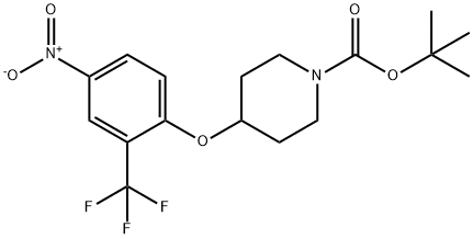 tert-butyl 4-(4-nitro-2-(trifluoromethyl)phenoxy)piperidine-1-carboxylate Structural