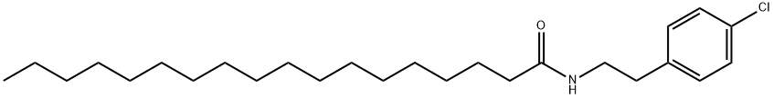 N-[2-(4-chlorophenyl)ethyl]octadecanamide Structural