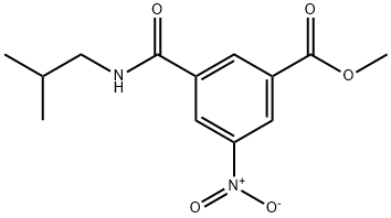 methyl 3-(isobutylcarbamoyl)-5-nitrobenzoate Structural