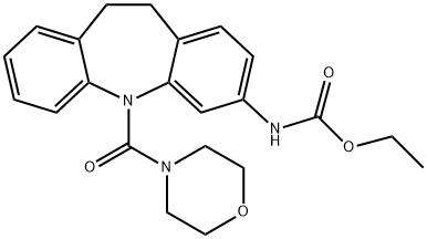 ethyl (5-(morpholine-4-carbonyl)-10,11-dihydro-5H-dibenzo[b,f]azepin-3-yl)carbamate Structural