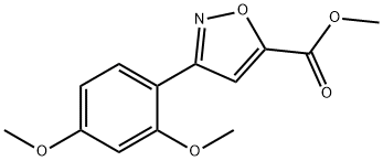methyl 3-(2,4-dimethoxyphenyl)isoxazole-5-carboxylate Structural