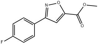 methyl 3-(4-fluorophenyl)isoxazole-5-carboxylate Structural