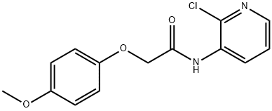 N-(2-chloropyridin-3-yl)-2-(4-methoxyphenoxy)acetamide Structural