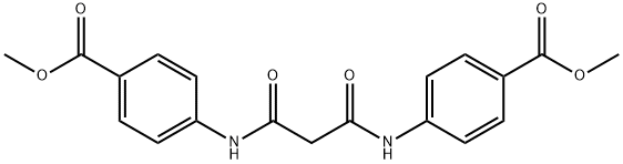 dimethyl 4,4'-(malonylbis(azanediyl))dibenzoate Structural