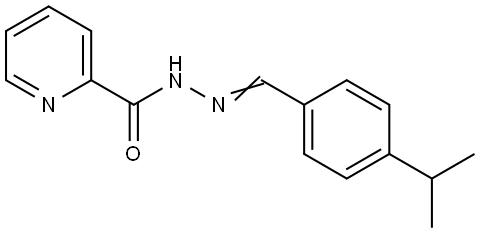 N'-{(E)-[4-(propan-2-yl)phenyl]methylidene}pyridine-2-carbohydrazide Structural