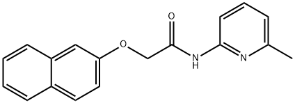N-(6-methylpyridin-2-yl)-2-(naphthalen-2-yloxy)acetamide Structural