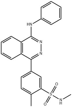 N,2-dimethyl-5-[4-(phenylamino)phthalazin-1-yl]benzenesulfonamide Structural