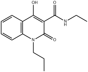 N-ethyl-4-hydroxy-2-oxo-1-propyl-1,2-dihydroquinoline-3-carboxamide Structural