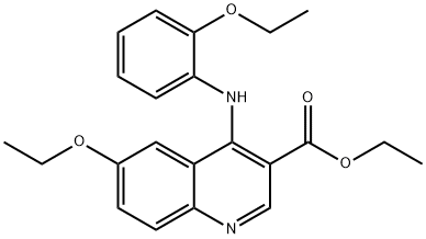 ethyl 6-ethoxy-4-((2-ethoxyphenyl)imino)-1,4-dihydroquinoline-3-carboxylate Structural
