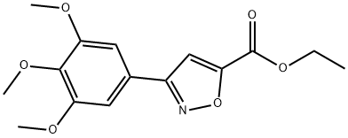 ethyl 3-(3,4,5-trimethoxyphenyl)isoxazole-5-carboxylate Structural