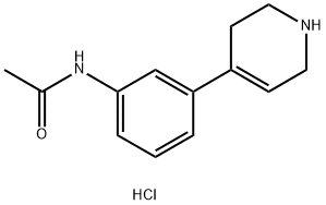 N-(3-(1,2,3,6-Tetrahydropyridin-4-yl)phenyl)acetamide hydrochloride Structural