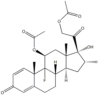 9-Fluoro-11beta,17,21-trihydroxy-16alpha-methylpregna-1,4-diene-3,20-dione 11,21-diacetate