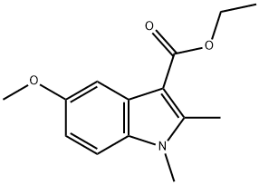 ethyl 5-methoxy-1,2-dimethylindole-3-carboxylate Structural
