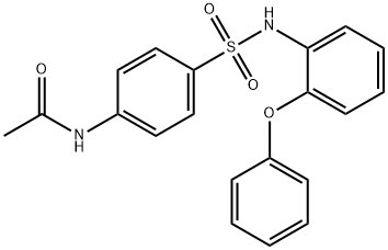 N-[4-[[(2-phenoxyphenyl)amino]sulfonyl]phenyl]Acetamide Structural