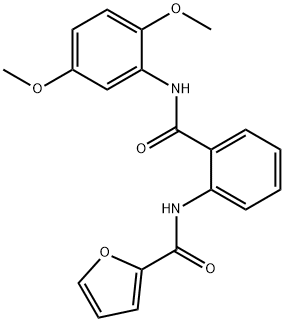 N-{2-[(2,5-dimethoxyphenyl)carbamoyl]phenyl}furan-2-carboxamide Structural