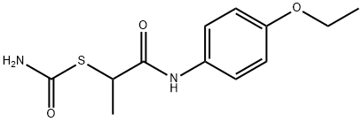S-(1-((4-ethoxyphenyl)amino)-1-oxopropan-2-yl) carbamothioate Structural