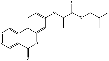 isobutyl 2-((6-oxo-6H-benzo[c]chromen-3-yl)oxy)propanoate Structural